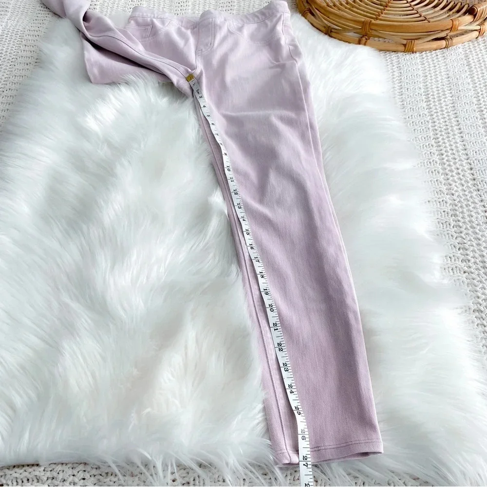 Spanx Cut & Sew Cropped Indigo Knit Leggings Pink Dusty Mauve Shaping Pants S